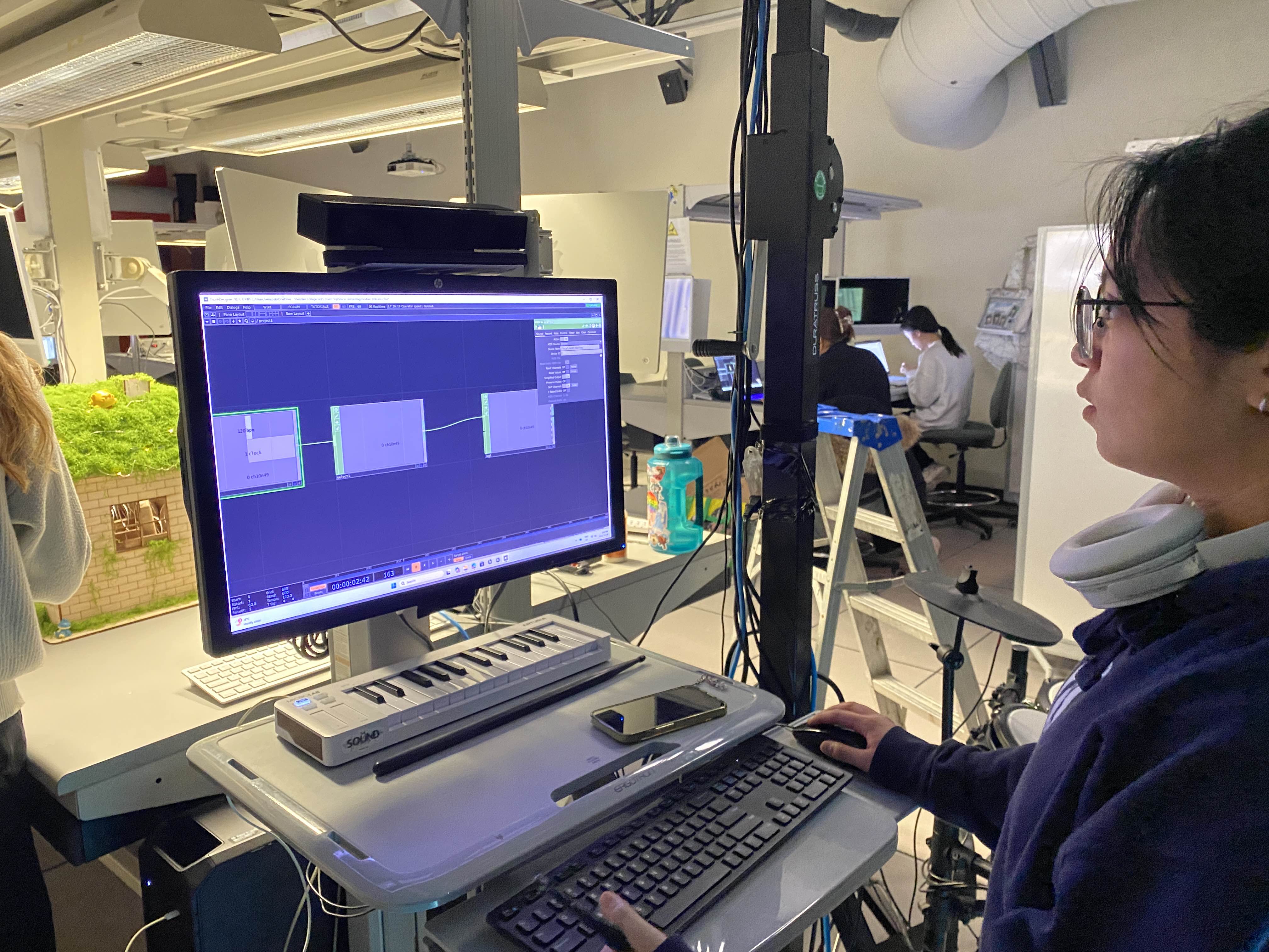 When trying to access the MIDI data input from my drum kit, we encountered some challenges.